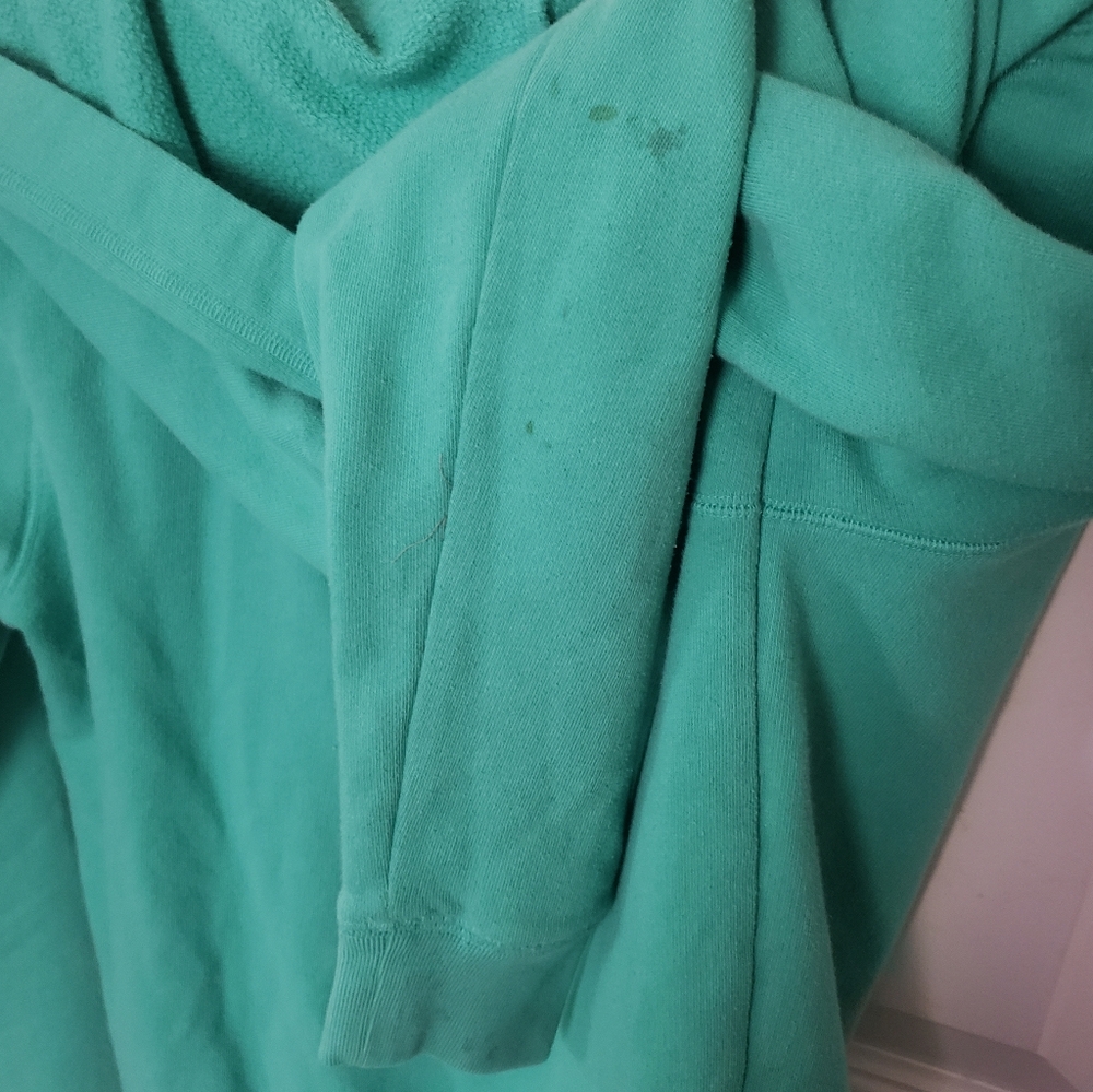 ⭐ PINK Victoria's Secret Teal Turquoise Aqua Sweatshirt Small Dog Logo - Picture 9 of 9